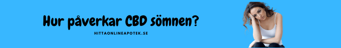 cbd och sömnbesvär