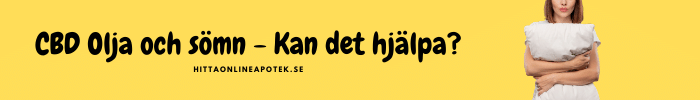 cbd olja sömn